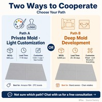 Tapis anti-déversement modulaire en silicone BPlus pour litière de chat, qualité alimentaire, antidérapant, pour chiens et chats