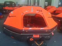 Radeau de sauvetage compact pour 15 personnes, type gonflable côtier, homologué SOLAS avec certificat CE