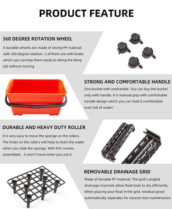 Cấp công nghiệp Twin Con lăn Hydro washboard xô thiết lập nhanh chóng vữa làm sạch với PP vật liệu lưới OEM & ODM hỗ trợ - Product Image 5