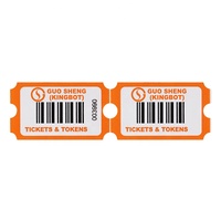 Machine de jeu d'échange de tickets avec logo personnalisé, à monnayeur, pour arcade, avec tickets courts en papier sans bois, couleur rouge