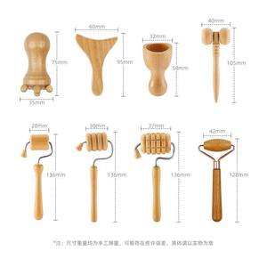 Ensemble de masseur en bois pour <span class=keywords><strong>le</strong></span> cou, <span class=keywords><strong>le</strong></span> dos, les jambes, rouleau de massage en bois pour la <span class=keywords><strong>relaxation</strong></span> du corps, vente chaude - Product Image 5