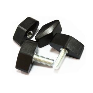 Furniture T bentuk segitiga ABS plastik penjepit 2 lengan Bakelite tangan tombol m6 batang berulir 5/16 3/8 1/2 - Product Image 5