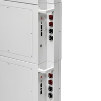 Système de stockage solaire vertical tout-en-un personnalisé avec batterie LiFePO4 et onduleur EU 230V CAN 10,24 kWh pour le stockage d'énergie domestique