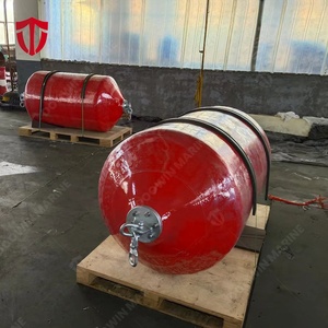 Defensa cilíndrica de alto rendimiento para embarcaciones, rellena de espuma de PU, para muelle offshore con cadena y red para neumáticos - Product Image 5