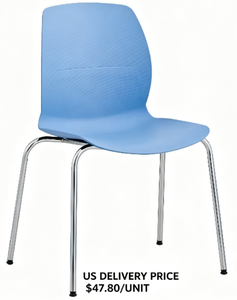 US DELIVERY Modern PP Plastic Portable <b>Dining</b> <b>Chairs</b> with Backrest for Home Bar & Restaurant Use | Ready Ship Contract Seating - Product Image 3
