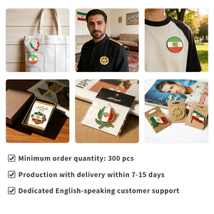 Alfileres, insignias y broches con el emblema nacional, la bandera y el mapa de Irán, broches con el escudo de Teherán iraní, recuerdo persa. Venta al por mayor. Personalizado. Fábrica antigua y confiable. - Product Image 6