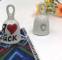 Günstige Großhandel Promotion Geschenk benutzer definierte Malerei Souvenirs benutzer definierte Mode Keramik Ringer Porzellan Souvenir Abendessen Glocke