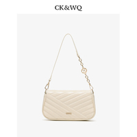 Sac à bandoulière matelassé pour femme RTS, sac à main de luxe de créateur, bandoulière chaîne, usage quotidien décontracté, sac à main en similicuir blanc, fermeture à glissière