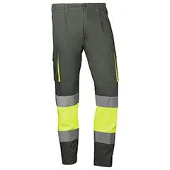 Pantaloni da lavoro - HV910MGYEL XS Mykonos - Colore: Giallo/verde fluorescente - Chiusura con zip centrale e bottoni. Due - Product Image 2