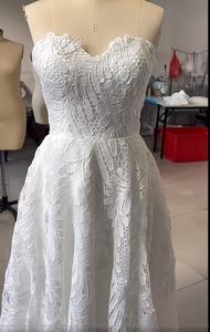 Abito <span class=keywords><strong>da</strong></span> <span class=keywords><strong>sposa</strong></span> corto senza spalline 2025, senza maniche, scollo a cuore, in pizzo, <span class=keywords><strong>mini</strong></span> abito <span class=keywords><strong>da</strong></span> <span class=keywords><strong>sposa</strong></span> corto - Product Image 3