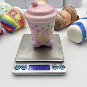 Jouet anti-stress en mousse PU à rebond lent, simulation de tasse de thé au lait, avec logo personnalisé, pour cadeau promotionnel - Product Image 3