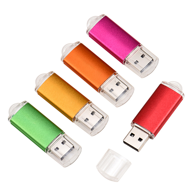 2022 Colorful High-Speed USB Memory Stick Plastic USB Flash Drive with 4GB 8GB 16GB 32GB 64GB 128GB Capacity Ready to Ship