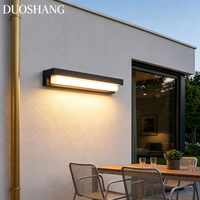 Lampe murale extérieure LED solaire IP65, style moderne, pour jardin, balcon, terrasse, en ABS, garantie 3 ans, bande longue