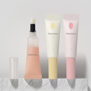 Emballage de blush liquide 15 ml, tête spongieuse, tubes de gloss à lèvres à presser, tubes de rouge à lèvres avec logo, matériau PETG et ABS, couleurs personnalisées - Product Image 5