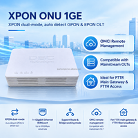 XPON ONU 1GE Gigabit Port GPON EPON Dual Mode ONT Router FTTH Modem Serat Optik Harga