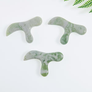 Herramienta de Masaje Gua Sha de Jade Natural Xiuyan, Masajeador Corporal Eléctrico para Aliviar el Dolor Facial y Corporal, Uso Doméstico - Product Image 2