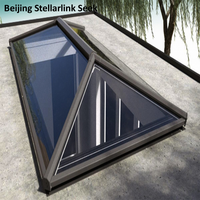 Ventana de Techo Eléctrica con Control Remoto, Aislamiento Acústico, Doble Acristalamiento Low-E, de Aluminio, Eficiente Energéticamente, para Techos Inclinados, Soláriums y Áticos