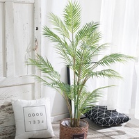 Palmier artificiel en plastique 65-180cm, plante tropicale verte en pot, résistante à l'eau, écologique, réaliste, durable, pour intérieur