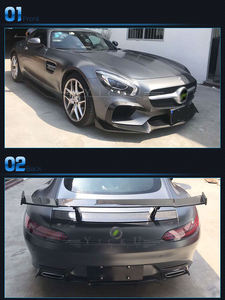 Kit carrosserie complet en fibre de carbone RZ, adapté aux Mercedes-Benz <span class=keywords><strong>AMG</strong></span> <span class=keywords><strong>GT</strong></span> GTC Sports 14-17, modifié pour un look sportif. - Product Image 4