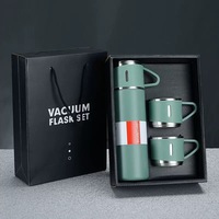 Thermos écologique portable de 500 ml, bouteille d'eau, tasse de bureau, gobelet isotherme en acier inoxydable, thermos personnalisé avec logo