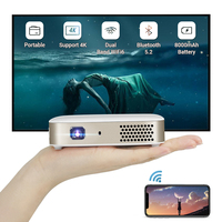 Proyector Wifi Inteligente Android D061 de Hotack, Proyector DLP de Bolsillo Portátil, Proyector de Video HD para Cine en Casa