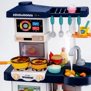 Enfant jouer maison cuisine Chef jouets cuisiner nourriture Table à manger jouets vaisselle pulvérisation eau écran tactile <span class=keywords><strong>R</strong></span>/C changer la couleur des <span class=keywords><strong>aliments</strong></span> pour les enfants - Product Image 4