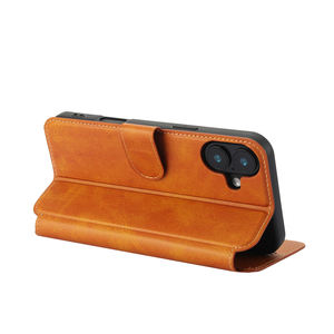 Nouvelle conception d'étui de téléphone portable magnétique antichoc en cuir et TPU avec protection de l'appareil photo pour - Product Image 5