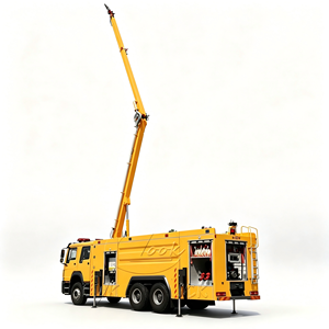 Pompe à incendie aérienne de 32 tonnes HOWO TX 6x4 24M avec grand réservoir d'eau et de mousse - Product Image 1