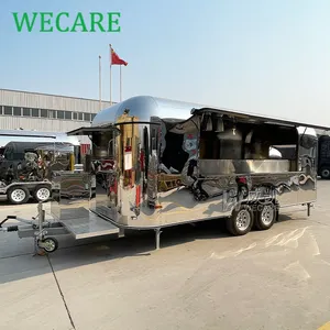 Wecare 550*210*210cm nhanh chóng di động thực phẩm Xe Xe tải với đầy đủ nhà bếp được trang bị Ice Cream Trailer thực phẩm xe và thực phẩm Trailer