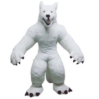 Fabricant Fourniture Personnalisée Réaliste Marche Mascotte Anime 2.2m Blanc Loup Arctique Costume Gonflable Animaux à Vendre
