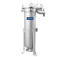 מים טיפול SS 304/316L נירוסטה מגנטי יחיד רב מחסנית תיק מסנן דיור