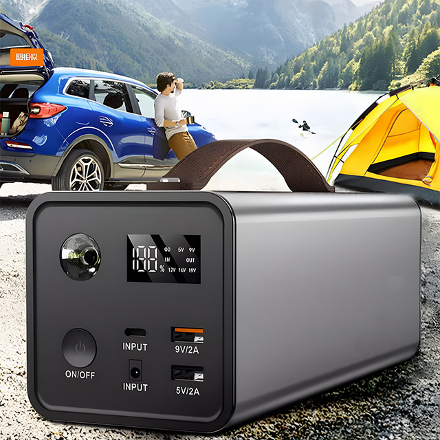 Portable Power Station Solar Panel MPPT LifePO4 Battery Pure Sine Wave Output 200W for Indoor Outdoor Camping Emergency