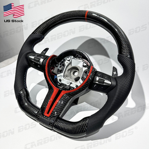 <span class=keywords><strong>Volant</strong></span> sport en fibre de carbone <span class=keywords><strong>pour</strong></span> BMW F10 F15 F16 F20 F30 F31 F35 M3, amélioration racing, cuir perforé - Product Image 4