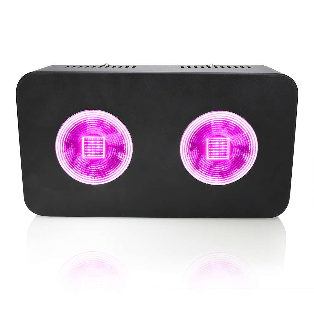 Sinjia high efficiency 500W reflective 2 integrated beads COB led grow light full spectrum double switches greenhouse lamp