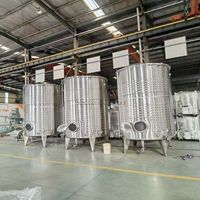 Équipement de fabrication de vin, cuves de fermentation de 500L à 5000L de capacité pour usage domestique et usine de production, machines de 100L à 1500L