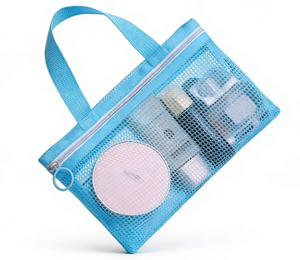 Bolsa de Cosméticos Portátil de Malla con Cierre, para Natación, Belleza, Maquillaje, Multiusos - Product Image 5