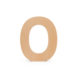 Lettera O in legno per decorazione ed esposizione - Product Image 2
