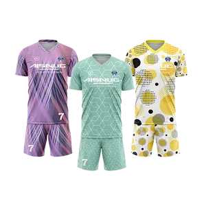 Uniform Set Team Fußball Trikot Jugend American Deal Paket benutzer definierte Fußball tragen Himmelblau