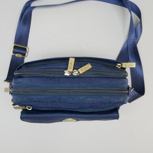 Nuevo diseño Nylon Correa de hombro larga Multi-compartimentos Peso ligero AZUL PROFUNDO Bolsas de mensajero unisex - Product Image 6
