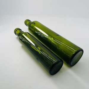 Prezzo di fabbrica all'ingrosso Dorica olio d'oliva bottiglia di vetro 250ml 500ml di vetro verde tappo a vite coperchio in alluminio per olio da cucina - Product Image 3