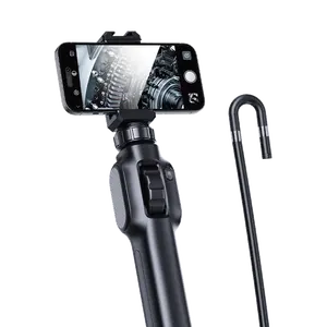 S43-OTG hanya menggunakan Android 2023 terbaru 360 derajat IP67 Steering endoskopi kamera 8.5mm 1920P 1M Semi kabel