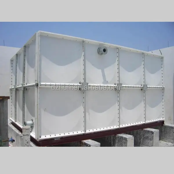 Aislamiento de tanque de agua GRP para Malasia Kuwait 10000 30000 200000 Tanque de agua de panel de fibra de vidrio de galón de litros para lluvia