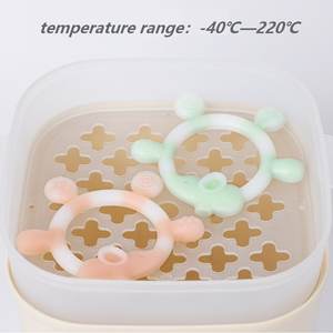 Mordedor de Silicona de Grado Alimenticio, Libre de BPA, Suave, Unisex, para Bebés, con Forma de Elefante, Juguete para Masticar - Product Image 5