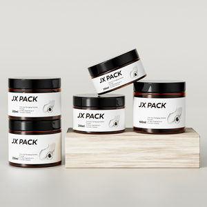 Bán Buôn 8Oz 200 250 300 350 400 Ml Tùy Chỉnh Rỗng Rộng Miệng Sang Trọng Nhựa Pet Mỹ Phẩm Cơ Thể Bơ Chà Jar Container - Product Image 4