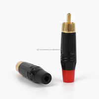 Connecteur audio jack mono TS 6,35 mm (1/4 pouce) avec coque argentée à souder pour réparation de câble de guitare/instrument