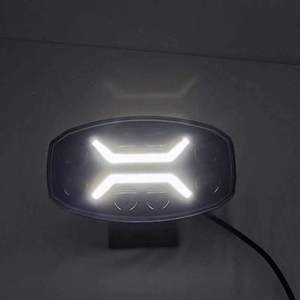 Luces Antiniebla/de Conducción LED de 10 Pulgadas, Foco LED de 24V para Camión, Faro Delantero LED <span class=keywords><strong>4x4</strong></span> Blanco Ámbar, Luces para Remolque - Product Image 6