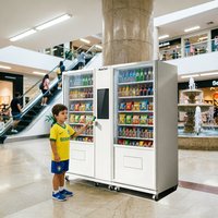 Distributeur automatique intelligent combiné avec écran tactile de 21,5 pouces, gestion cloud, paiement sans espèces, OEM/ODM