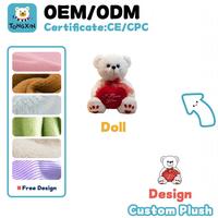 Grosir boneka beruang Teddy tujuh warna dengan pita sutra, mainan boneka beruang Teddy mewah lucu hadiah anak