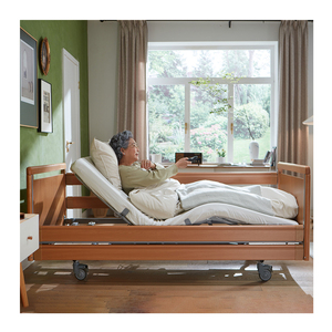 Cama de Hospital Eléctrica Tecforcare OEM ODM para Ancianos, Cama de Hospital de Madera Maciza con Dos Funciones, Cama Médica de Madera para Cuidado en el Hogar - Product Image 5