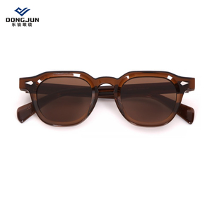Gafas de sol redondas Vintage con remaches de concha de tortuga para mujer y hombre 2025 Retro amarillo azul Len pequeñas gafas de sol logotipo personalizado UV400 tonos - Product Image 2